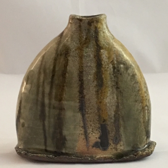 Flask, Wood fired stoneware